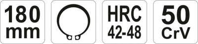Yato Kleště na ségrovky 180 mm vnější ohnuté