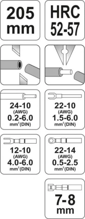 Yato Kliešte odizolačné a konektorové univerzálne 205 mm