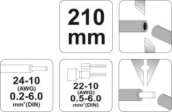 Yato Kleště odizolovací a konektorové univerzální 210 mm