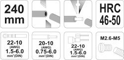 Yato Kleště odizolovací a konektorové univerzální 240 mm