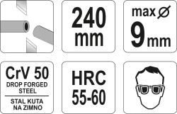 Yato Kleště štípací boční 240 mm