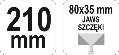 Yato Kleště tvarovací zahnuté 210 mm
