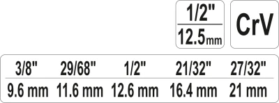 Yato Klíč na radiátorové šroubení 1/2[34]