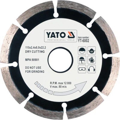 Yato Kotouč řezný diamantový 115 x 22,2 x 2,1 mm Yato Kotouč řezný diamantový 115 x 22,2 x 2,1 mm