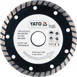 Yato Kotouč řezný diamantový 125 x 22,2 x 2,6 mm turbo