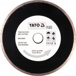 Yato Kotouč řezný diamantový 180 x 22,2 x 2,5 mm hladký