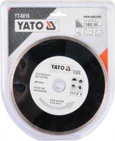 Yato Kotouč řezný diamantový 180 x 25,4 x 2,2 mm hladký