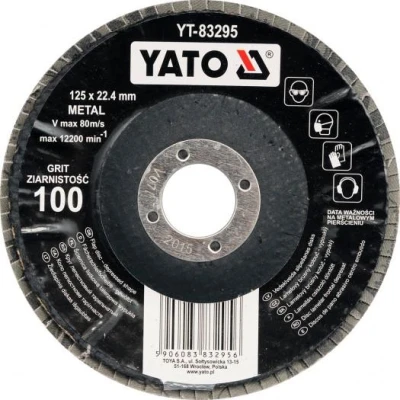 Yato Kotouč lamelový korundový 125 x 22,2 mm vypouklý brusný P80 Yato Kotouč lamelový korundový 125 x 22,2 mm vypouklý brusný P80