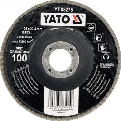 Yato Kotouč lamelový brusný na kov 125x22,4mm P40 Yato Kotouč lamelový brusný na kov 125x22,4mm P40