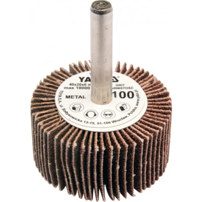Yato Kotouč lamelový radiální 40x20 P-60 s hřídelí 6 mm