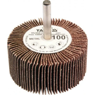 Yato Kotouč lamelový radiální 60x30 P-80 s hřídelí 6 mm