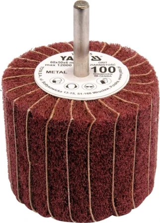 Yato Kotouč lamelový radiální 60x50 P-60 s hřídelí 6 mm