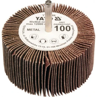 Yato Kotouč lamelový radiální 80x40 P-80 shřídelí 6mm