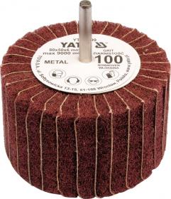 Yato Kotouč lamelový radiální 80x50 P-60 s hřídelí 6 mm Yato Kotouč lamelový radiální 80x50 P-60 s hřídelí 6 mm