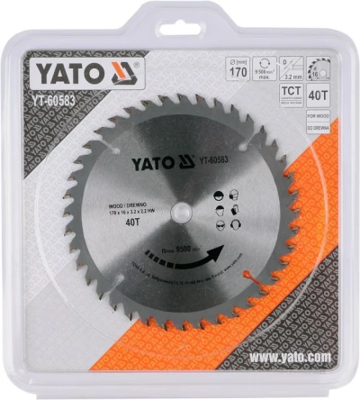 Yato Kotouč na dřevo 170 x 16 mm 40z