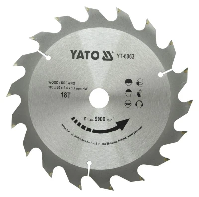 Yato Kotouč na dřevo 185 x 20 mm 18z Yato Kotouč na dřevo 185 x 20 mm 18z