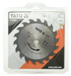 Yato Kotouč na dřevo 185 x 20 mm 18z