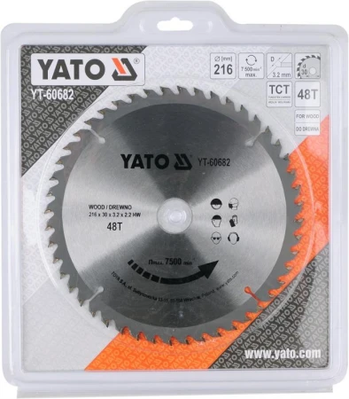 Yato Kotúč na drevo 216 x 30 mm 48z