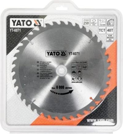 Yato Kotouč na dřevo 250 x 30 mm 40z