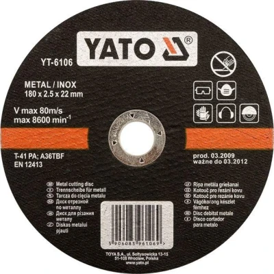Yato Kotouč řezný na kov 125 x 22 x 2,5 mm INOX Yato Kotouč řezný na kov 125 x 22 x 2,5 mm INOX
