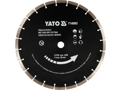 Yato Kotouč řezný diamantový segmentovaný 350 x 25,4 x 3,4 mm