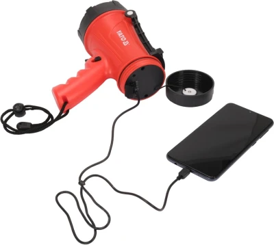 Yato Lampa pistolová POWER LED, bezpřívodová, 3,7V Li-ion, dosvit 250m, 1200lm, IP68