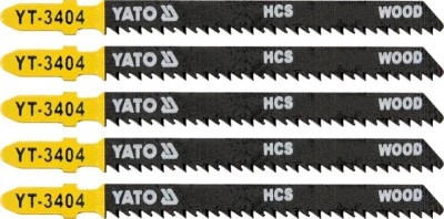 Yato List pilový do přímočaré pily 100 mm na dřevo TPI10 5 ks Yato List pilový do přímočaré pily 100 mm na dřevo TPI10 5 ks