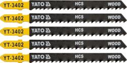Yato List pilový do přímočaré pily 100 mm na dřevo TPI8 5 ks