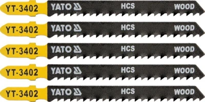 Yato List pilový do přímočaré pily 100 mm na dřevo TPI8 5 ks Yato List pilový do přímočaré pily 100 mm na dřevo TPI8 5 ks