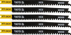 Yato List pilový do přímočaré pily 108 mm na dřevo TPI12-8 5 ks