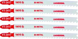 Yato List pilový do přímočaré pily 130 mm UNI TPI10-5 5 ks Bi-Metal