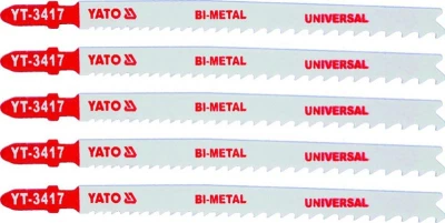 Yato List pilový do přímočaré pily 130 mm UNI TPI10-5 5 ks Bi-Metal Yato List pilový do přímočaré pily 130 mm UNI TPI10-5 5 ks Bi-Metal