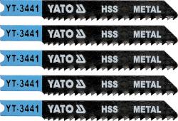 Yato List pilový do přímočaré pily 70 mm na kov TPI12 5 ks