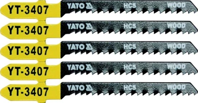 Yato List pilový do přímočaré pily 75 mm na dřevo TPI13 5 ks