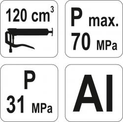 Yato Maznice páková 120 cm3 na kartuše