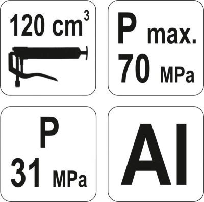 Yato Maznice páková 120 cm3 na kartuše