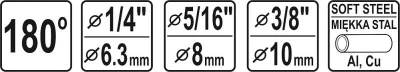 Yato Mini ohýbačka 6,3 -10mm