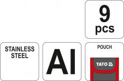 Yato Multifunkční nůž 9 funkcí 105 mm