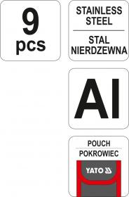 Yato Multifunkční nůž 9 funkcí 160 mm