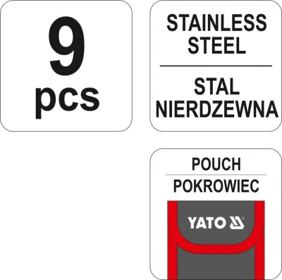Yato Multifunkční nůž 9 funkcí nerez