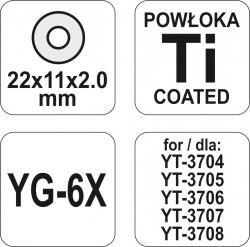 Yato Náhradní kolečko do řezačky 22 x 11 x 2 mm