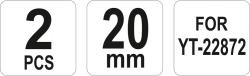 Yato Náhradní nože pro kleště hydraulické YT-22872 20mm