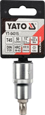 Yato Nástavec 1/2[34] bit Torx T45