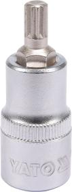Yato Nástavec 1/2" bit vícezubý M8 55 mm Yato Nástavec 1/2" bit vícezubý M8 55 mm