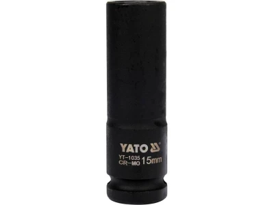 Yato Nástavec 1/2" rázový šestihranný hluboký 15 mm CrMo