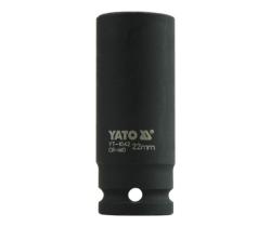 Yato Nástavec 1/2" rázový šestihranný hluboký 22 mm CrMo Yato Nástavec 1/2" rázový šestihranný hluboký 22 mm CrMo