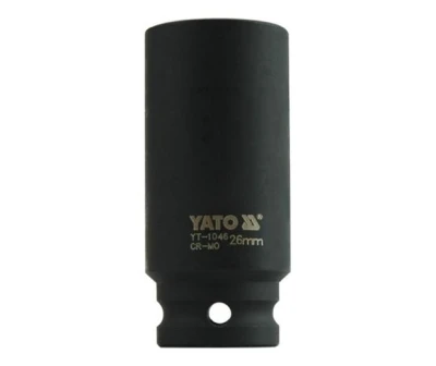 Yato Nástavec 1/2" rázový šestihranný hluboký 26 mm CrMo