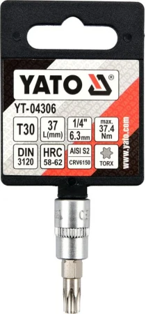 Yato Nástavec 1/4[34] bit Torx T30