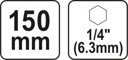 Yato Nástavec pro ploché vrtáky 150mm