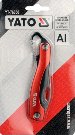 Yato Nůž kapesní s karabinou čepel Bowie